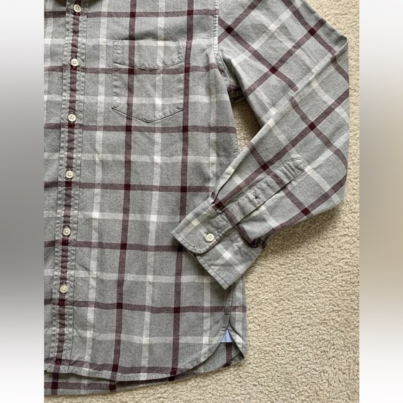 Bonobos Button Down Shirt Mens XL Slim Fit Gray Plaid Long Sleeve Cotton Office - Picture 6 of 10